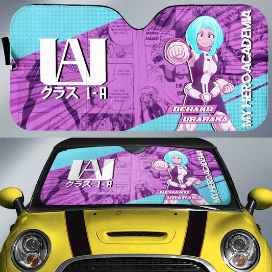 Ochako Uraraka Car Sunshade Custom My Hero Academia Car Interior Accessories - Gearcarcover - 1