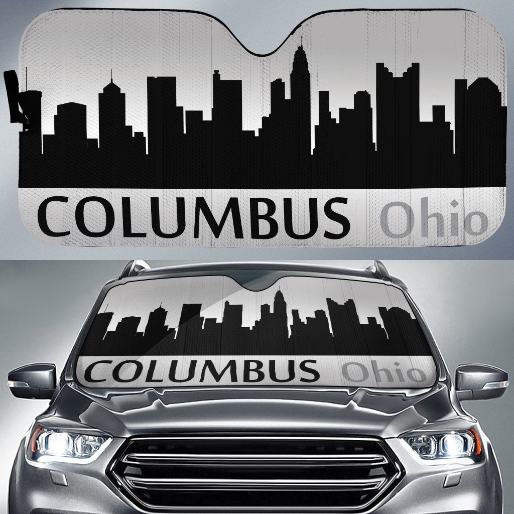 Ohio Columbus Skyline Car Sunshade Custom Car Accessories - Gearcarcover - 1
