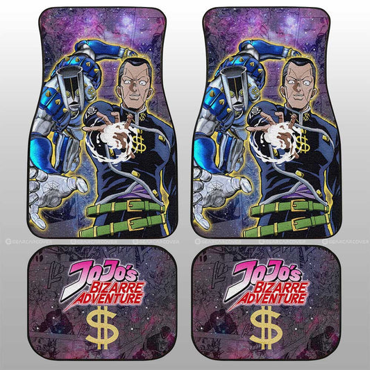 Okuyasu Nijimura Car Floor Mats Custom Galaxy Manga JJBA Anime - Gearcarcover - 2