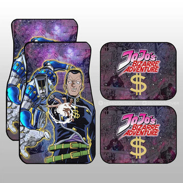 Okuyasu Nijimura Car Floor Mats Custom Galaxy Manga JJBA Anime - Gearcarcover - 1