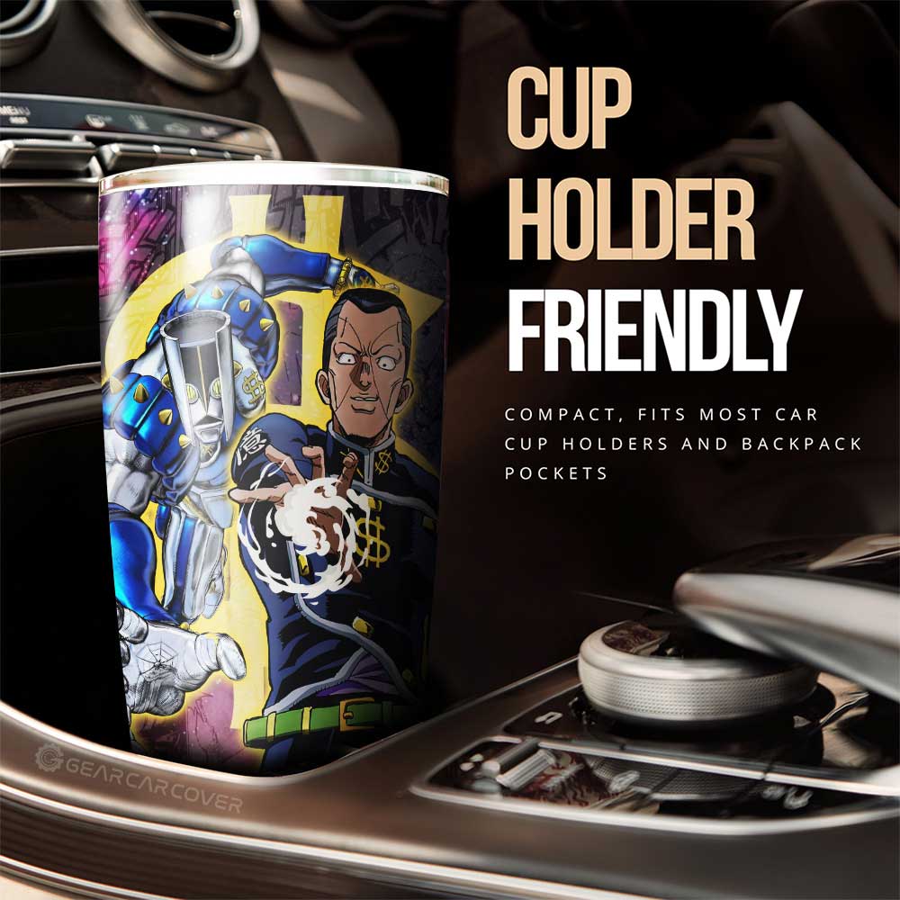 Okuyasu Nijimura Tumbler Cup Custom Galaxy Manga JJBA Anime - Gearcarcover - 2