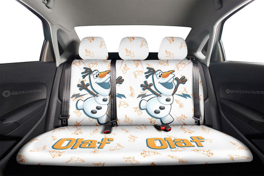 Olaf Car Back Seat Cover Custom Cartoon Car Accessories - Gearcarcover - 2