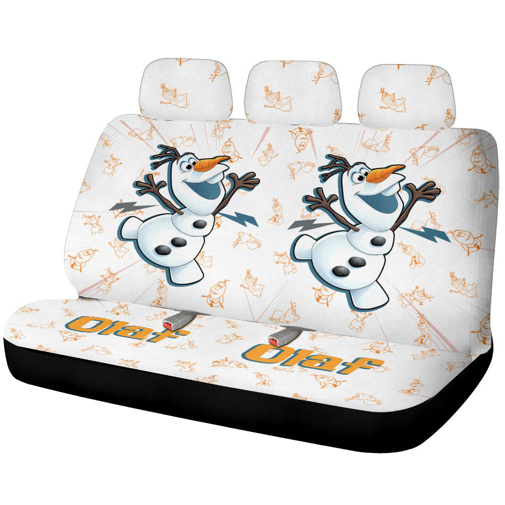 Olaf Car Back Seat Cover Custom Cartoon Car Accessories - Gearcarcover - 1