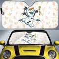Olaf Car Sunshade Custom Cartoon Car Accessories - Gearcarcover - 1