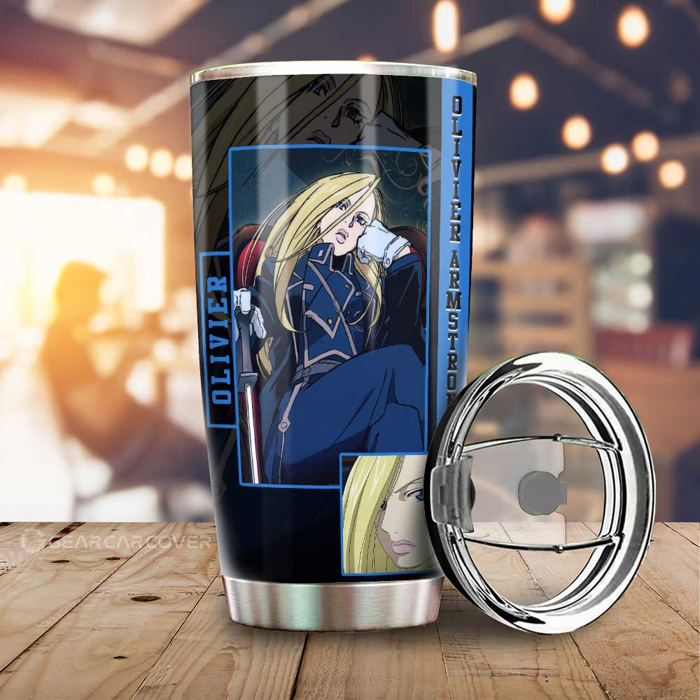 Olivier Armstrong Tumbler Cup Custom Fullmetal Alchemist Anime - Gearcarcover - 1