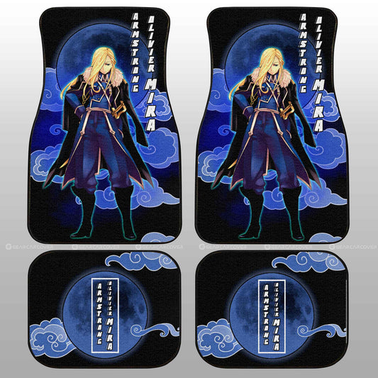 Olivier Mira Armstrong Car Floor Mats Custom Fullmetal Alchemist Anime Car Interior Accessories - Gearcarcover - 2