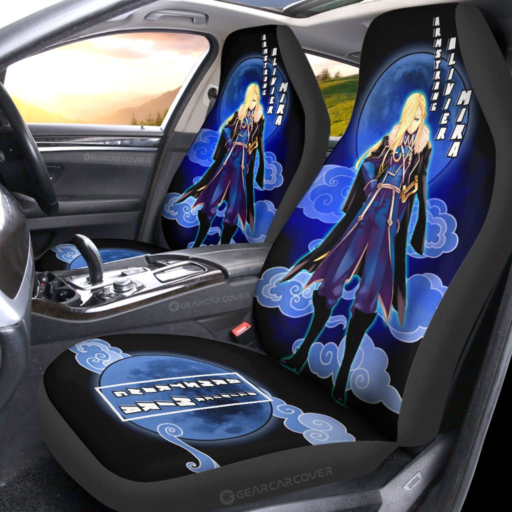 Olivier Mira Armstrong Car Seat Covers Custom Fullmetal Alchemist Anime Car Interior Accessories - Gearcarcover - 2