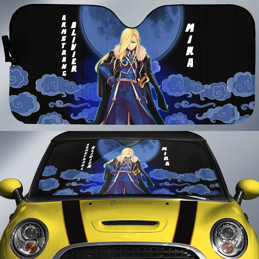 Olivier Mira Armstrong Car Sunshade Custom Fullmetal Alchemist Anime Car Accessories - Gearcarcover - 1