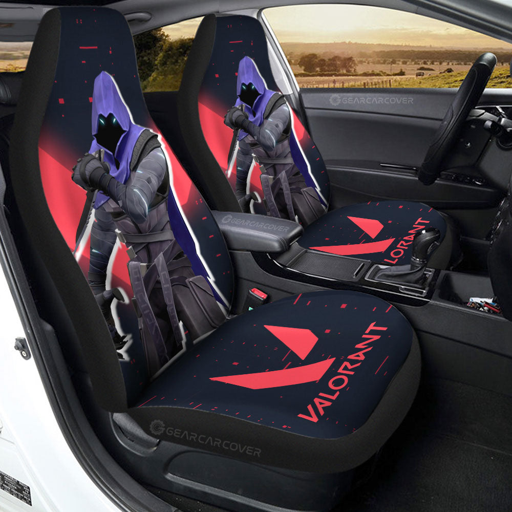 Omen Car Seat Covers Custom Valorant Agent - Gearcarcover - 2