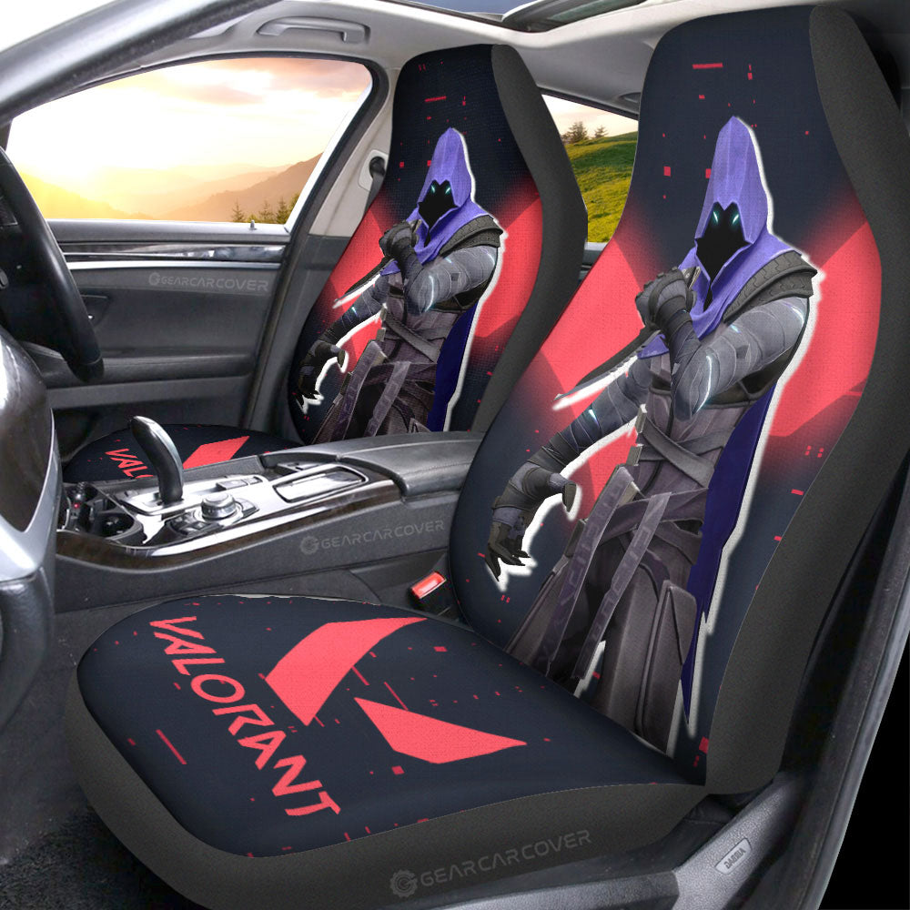 Omen Car Seat Covers Custom Valorant Agent - Gearcarcover - 3