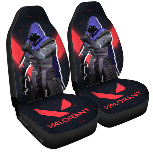 Omen Car Seat Covers Custom Valorant Agent - Gearcarcover - 1