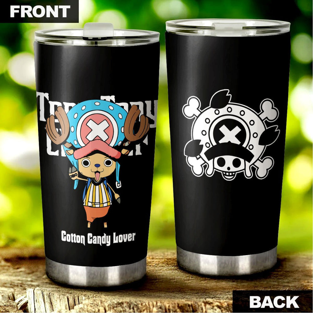 One Piece Chopper Personalized Tumbler Stainless Steel Vacuum Insulated 20oz - Gearcarcover - 4