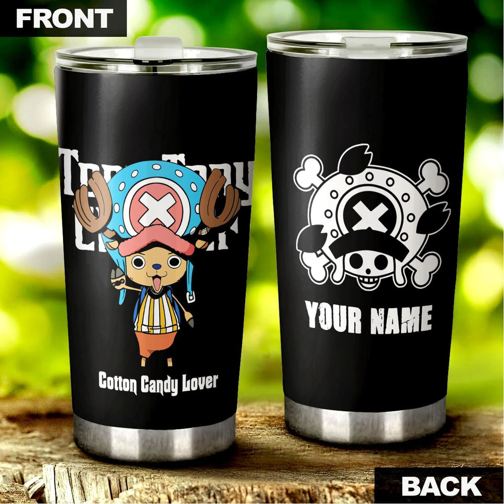 One Piece Chopper Personalized Tumbler Stainless Steel Vacuum Insulated 20oz - Gearcarcover - 1