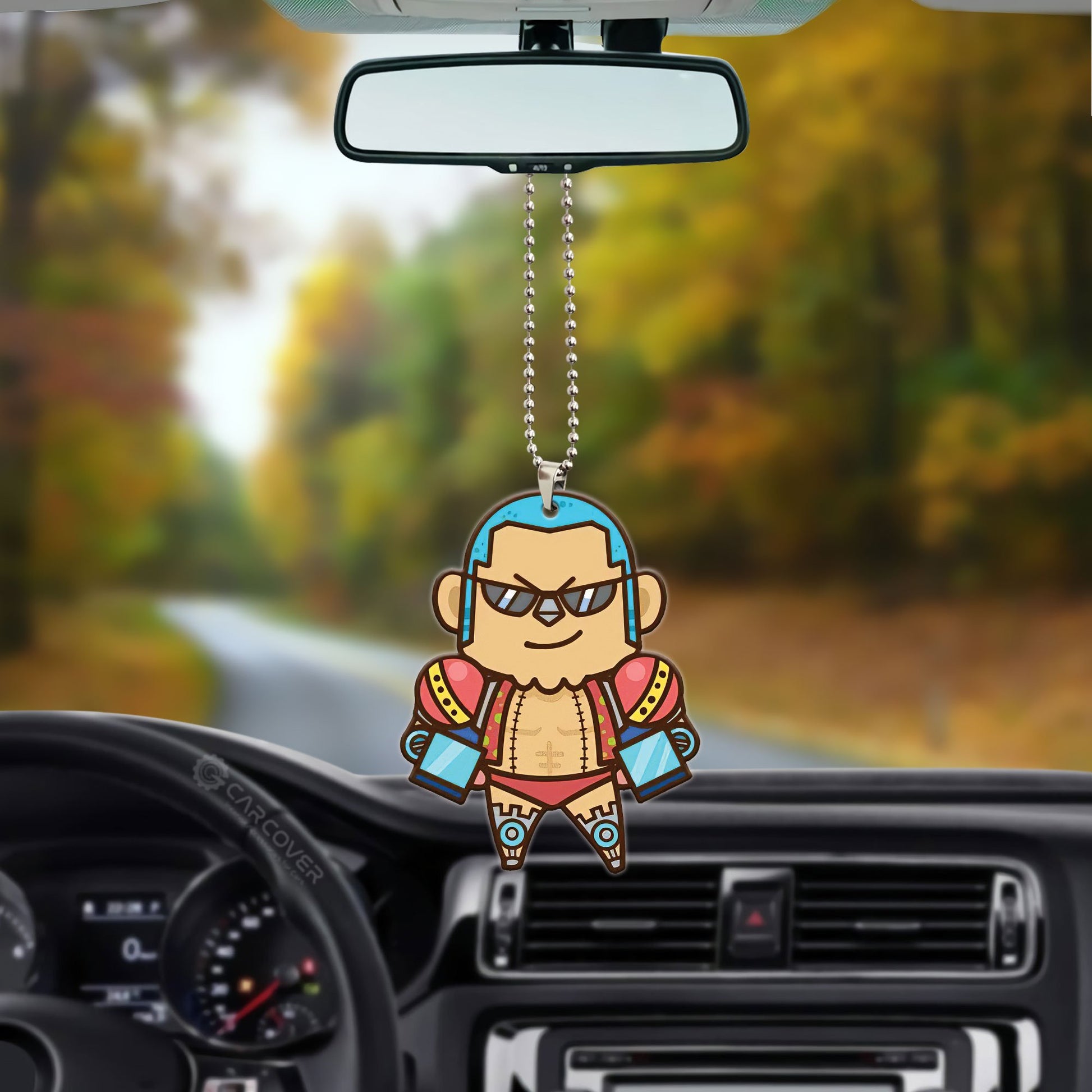 One Piece Franky Ornament Custom Anime Car Interior Accessories - Gearcarcover - 3