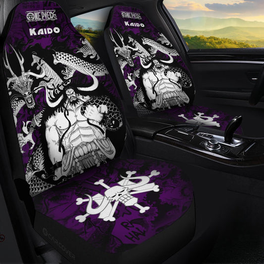 One Piece Kaido Car Seat Covers Custom Anime Mix Manga Car Interior Accessories - Gearcarcover - 1