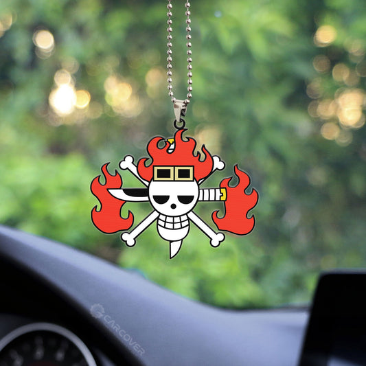 One Piece Kid Pirates Flag Ornament Custom Anime Car Accessories - Gearcarcover - 2