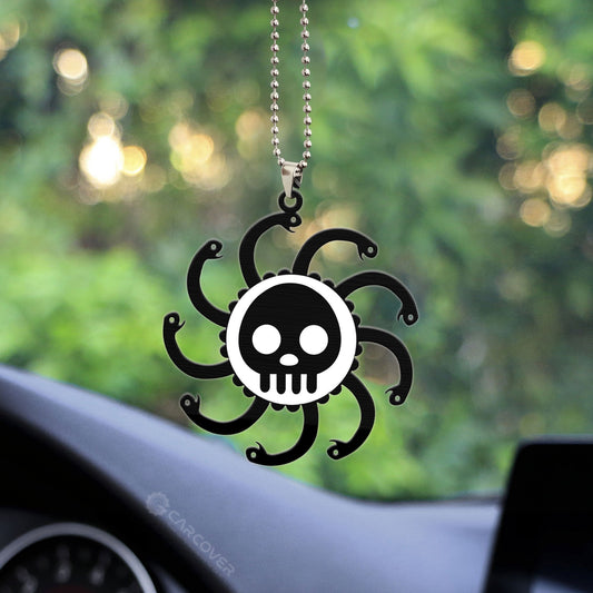 One Piece Kuja Pirates Flag Ornament Custom Anime Car Interior Accessories - Gearcarcover - 2