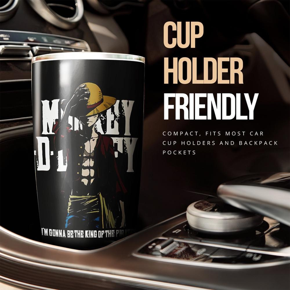 One Piece Monkey D. Luffy Personalized Tumbler Stainless Steel Vacuum Insulated 20oz Car Interior Accessories - Gearcarcover - 2