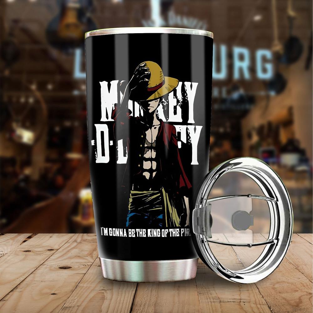 One Piece Monkey D. Luffy Personalized Tumbler Stainless Steel Vacuum Insulated 20oz Car Interior Accessories - Gearcarcover - 3