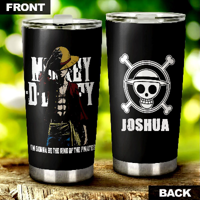 One Piece Monkey D. Luffy Personalized Tumbler Stainless Steel Vacuum Insulated 20oz - Gearcarcover - 1