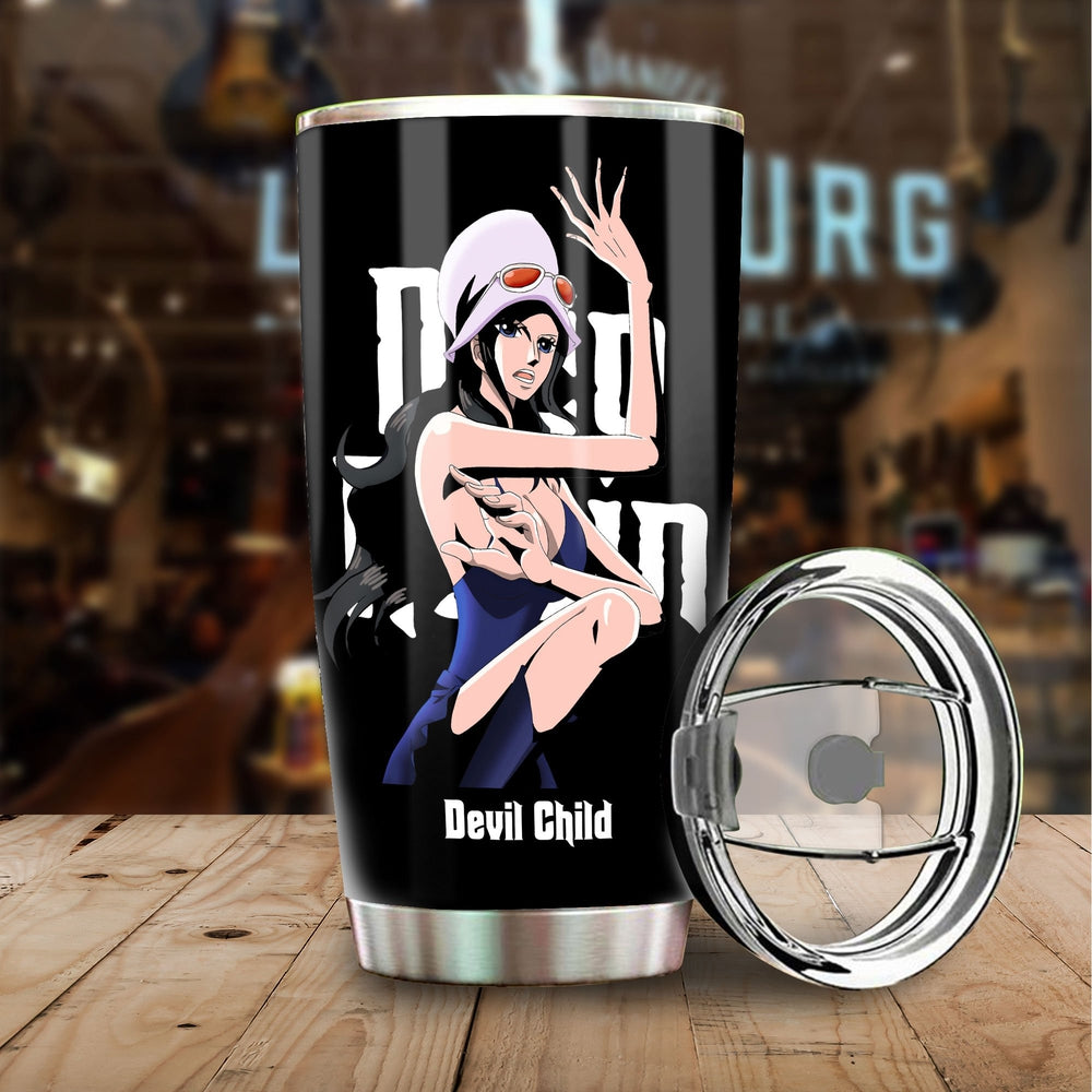 One Piece Nico Robin Personalized Tumbler Stainless Steel Vacuum Insulated 20oz - Gearcarcover - 2