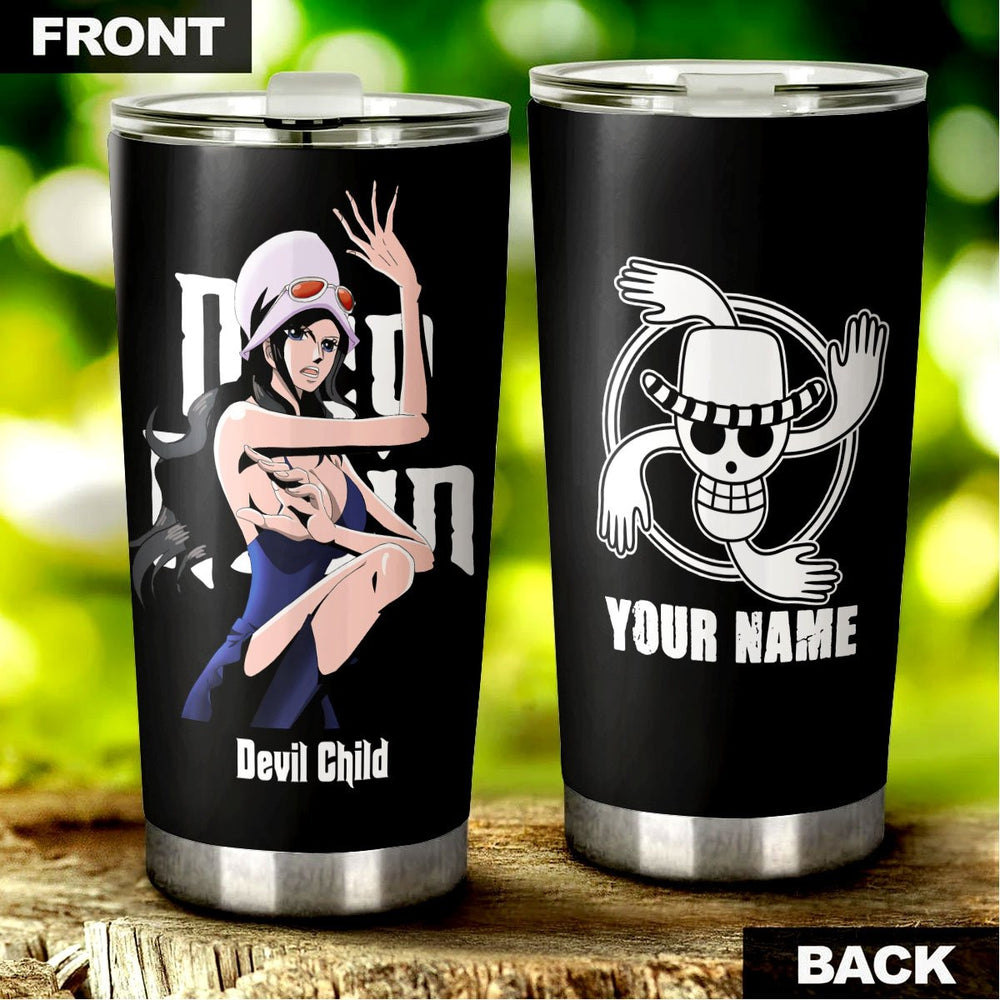 One Piece Nico Robin Personalized Tumbler Stainless Steel Vacuum Insulated 20oz - Gearcarcover - 1