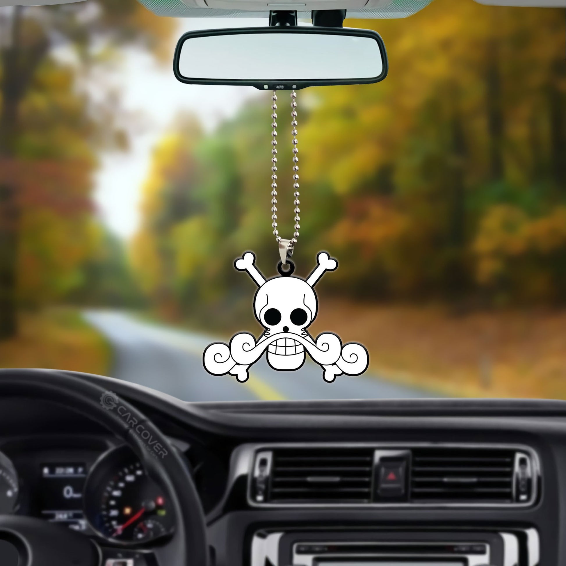 One Piece Roger Pirates Flag Ornament Custom Anime Car Interior Accessories - Gearcarcover - 3