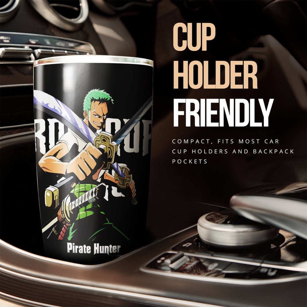 One Piece Roronoa Zoro Personalized Tumbler Stainless Steel Vacuum Insulated 20oz - Gearcarcover - 3