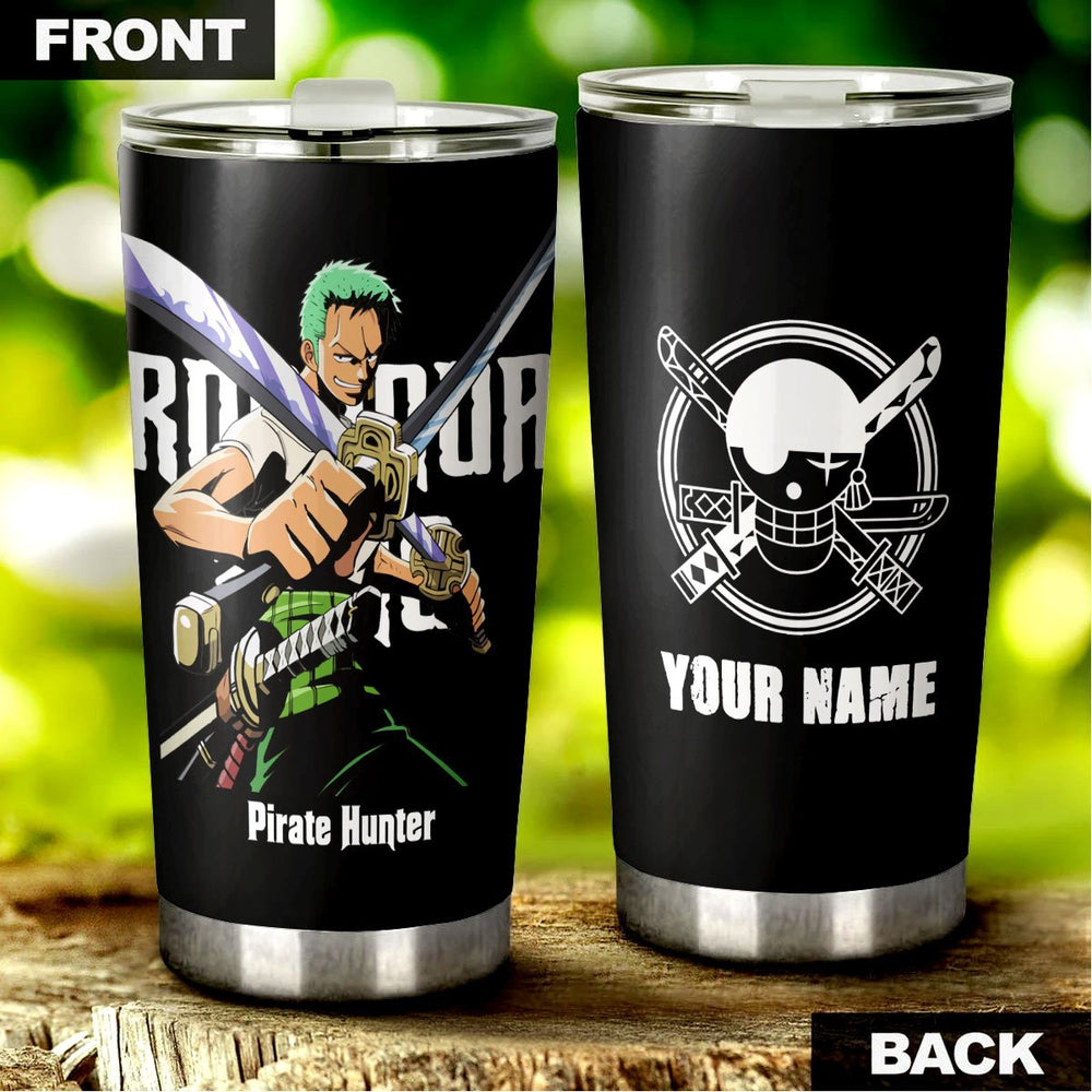 One Piece Roronoa Zoro Personalized Tumbler Stainless Steel Vacuum Insulated 20oz - Gearcarcover - 4