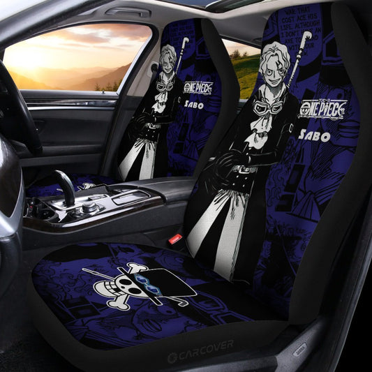 One Piece Sabo Car Seat Covers Custom Anime Mix Manga Car Interior Accessories - Gearcarcover - 2