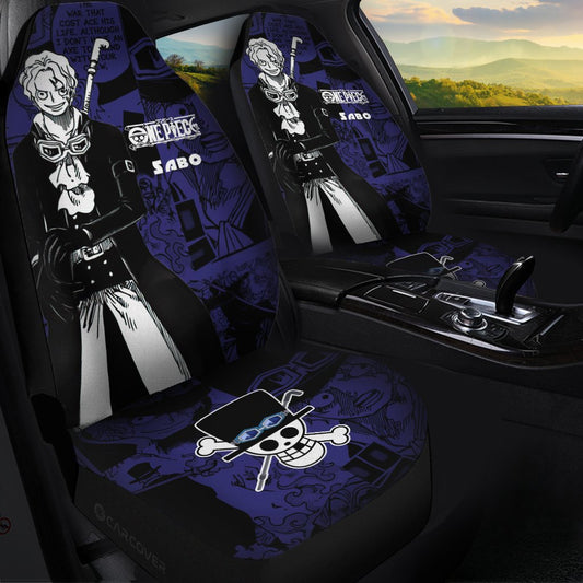 One Piece Sabo Car Seat Covers Custom Anime Mix Manga Car Interior Accessories - Gearcarcover - 1