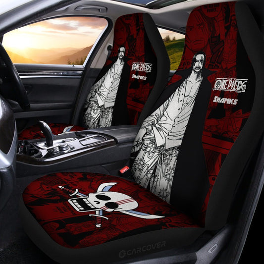 One Piece Shanks Car Seat Covers Custom Anime Mix Manga Car Interior Accessories - Gearcarcover - 2