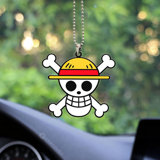 One Piece Straw Hat Pirates Flag Ornament Custom Anime Car Interior Accessories - Gearcarcover - 2