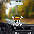 One Piece Straw Hat Pirates Flag Ornament Custom Anime Car Interior Accessories - Gearcarcover - 3