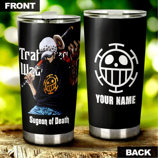 One Piece Trafalgar Law Personalized Tumbler Stainless Steel Vacuum Insulated 20oz - Gearcarcover - 1