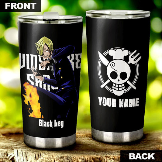 One Piece Vinsmoke Sanji Personalized Tumbler Stainless Steel Vacuum Insulated 20oz - Gearcarcover - 1