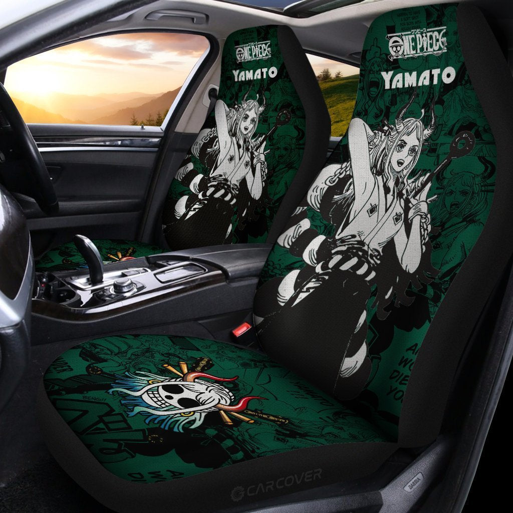One Piece Yamato Car Seat Covers Custom Anime Mix Manga Car Interior Accessories - Gearcarcover - 2