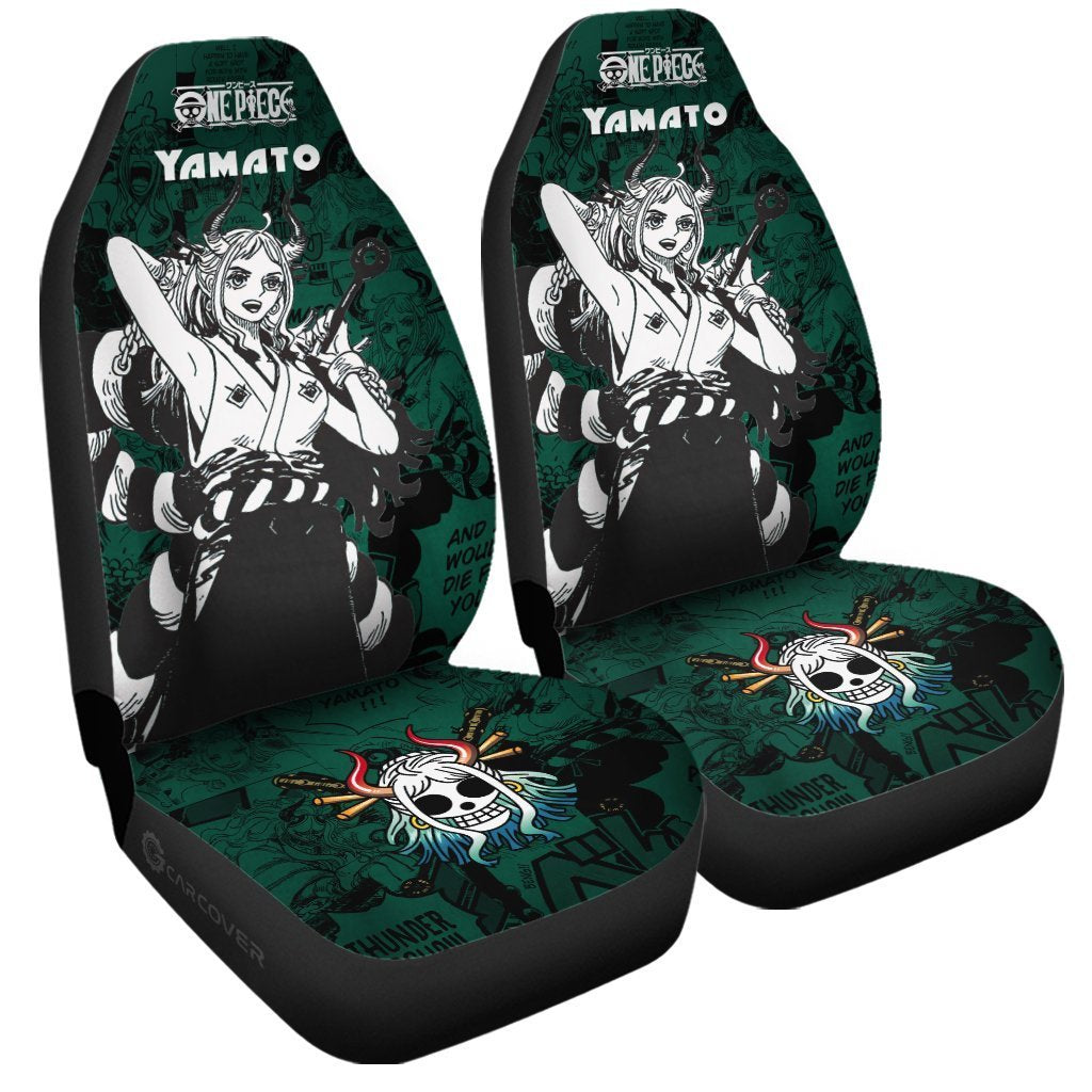 One Piece Yamato Car Seat Covers Custom Anime Mix Manga Car Interior Accessories - Gearcarcover - 3