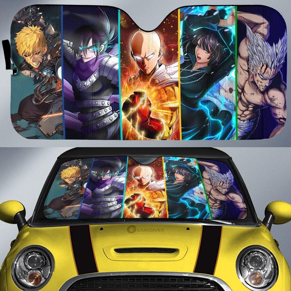 One Punch Man Car Sunshade Custom Anime Car Accessories - Gearcarcover - 1