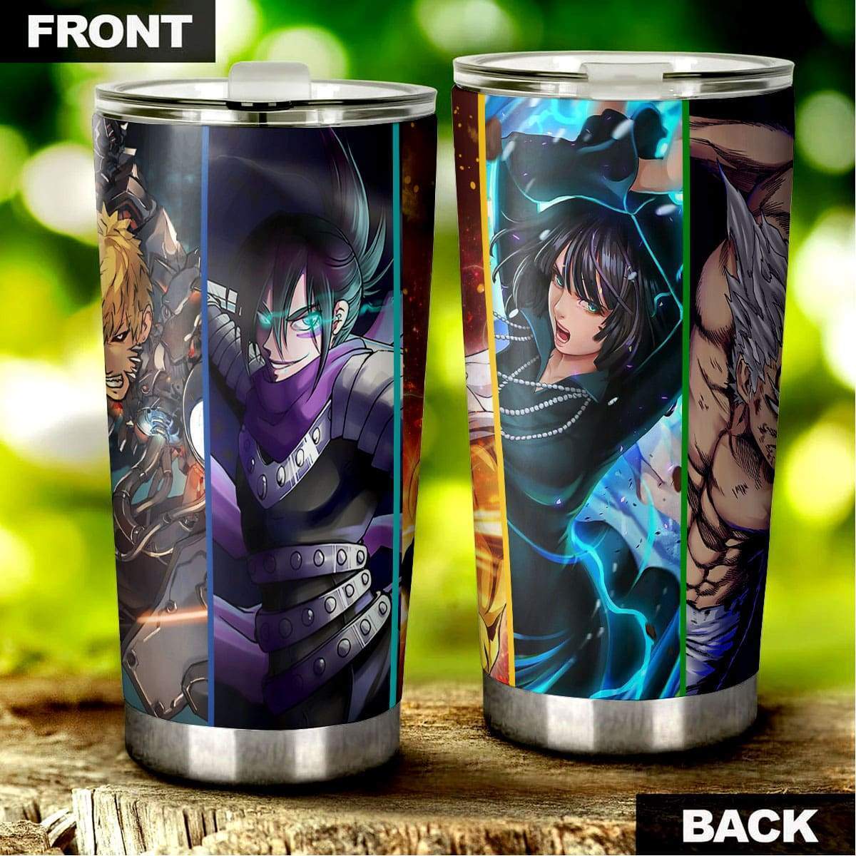 One Punch Man Tumbler Cup Custom Anime Car Accessories - Gearcarcover - 3