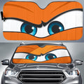 Orange Angry Eyes Car Sunshade Custom Car Accessories - Gearcarcover - 1