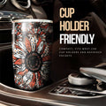 Orange Sunflower Tumbler Cup Custom Car Decoration - Gearcarcover - 2