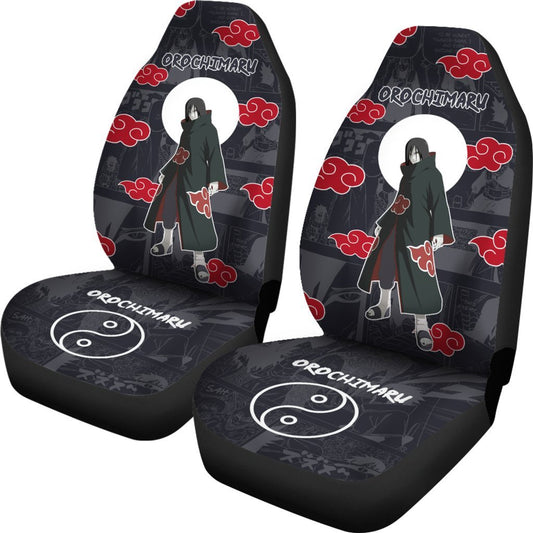 Orochimaru Akatsuki Car Seat Covers Custom Anime Car Accessories - Gearcarcover - 2