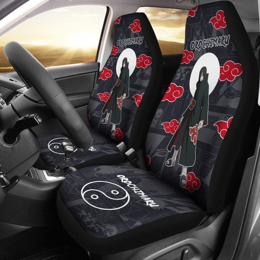 Orochimaru Akatsuki Car Seat Covers Custom Anime Car Accessories - Gearcarcover - 1
