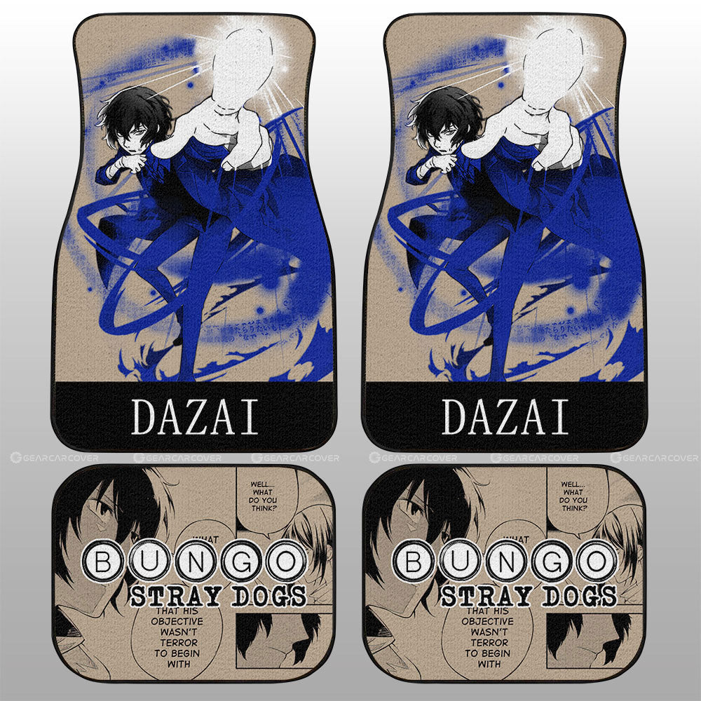 Osamu Dazai Car Floor Mats Custom Bungou Stray Dogs Anime Car Accessories - Gearcarcover - 4