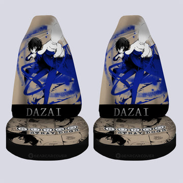 Osamu Dazai Car Seat Covers Custom Bungou Stray Dogs Anime Car Accessories - Gearcarcover - 1