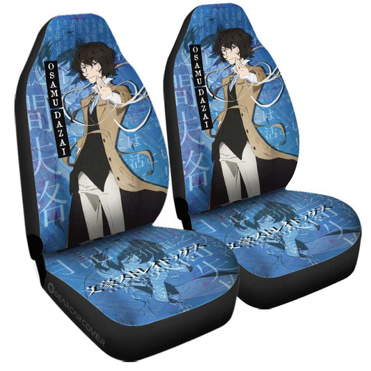 Osamu Dazai Car Seat Covers Custom Bungou Stray Dogs Anime Car Accessories - Gearcarcover - 2