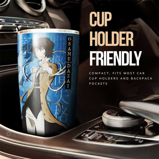 Osamu Dazai Tumbler Cup Custom Bungou Stray Dogs Anime Car Interior Accessories - Gearcarcover - 2