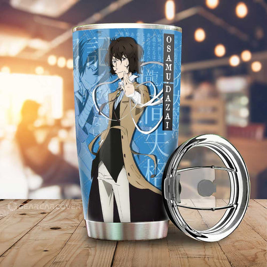 Osamu Dazai Tumbler Cup Custom Bungou Stray Dogs Anime Car Interior Accessories - Gearcarcover - 1