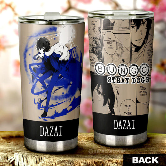 Osamu Dazai Tumbler Cup Custom Bungou Stray Dogs Anime Car Interior Accessories - Gearcarcover - 2